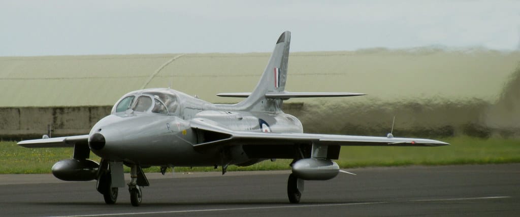 Avion de chasse au sol