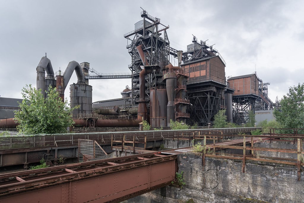 Ancien site sidérurgique industriel allemand